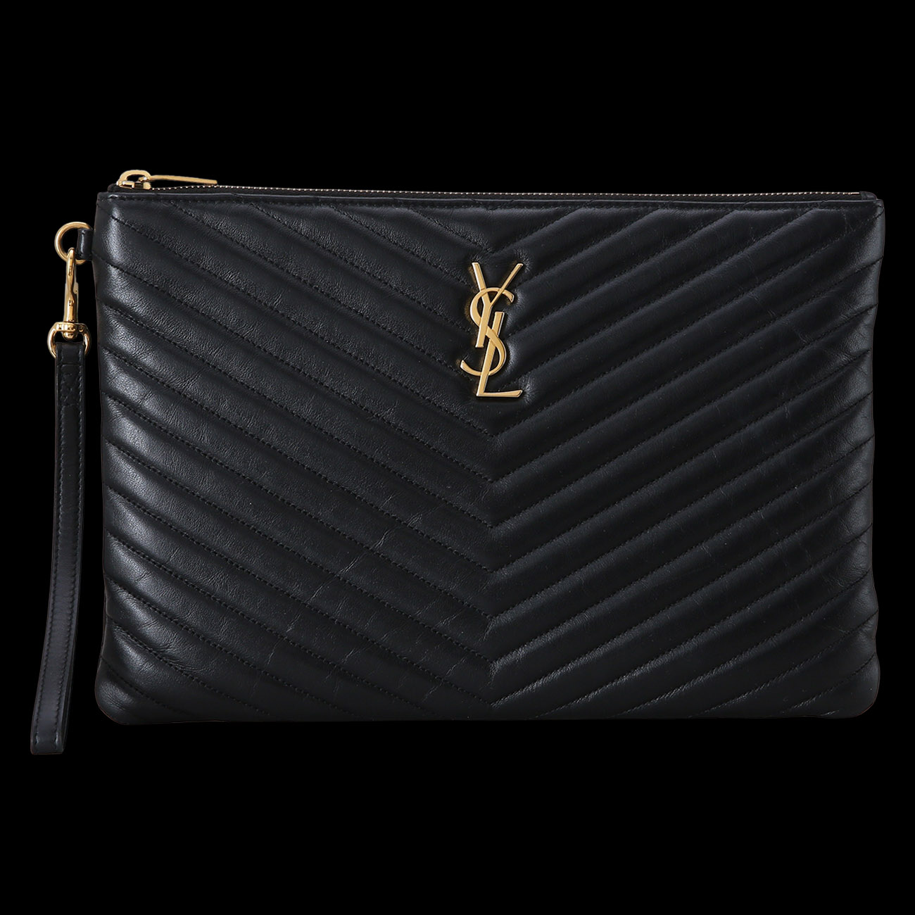 Yves Saint Laurent(USED)생로랑 559193 모노그램 쉐브론 클러치
